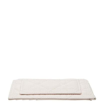 Dior Cannage Lady Dior Cosmos Card Case Fragment Pink Lambskin — view 3