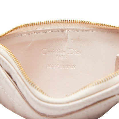 Dior Cannage Lady Dior Cosmos Card Case Fragment Pink Lambskin — view 7