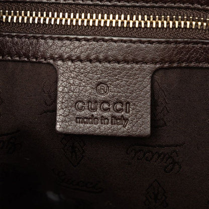 Gucci Webbing Shoulder Bag Brown Leather — view 7