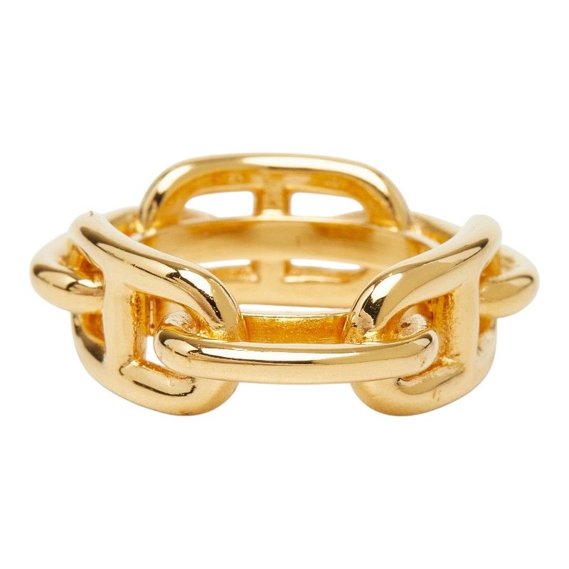 Hermes Chaine D'ancre Legato Scarf Ring Gold Plated — view 4