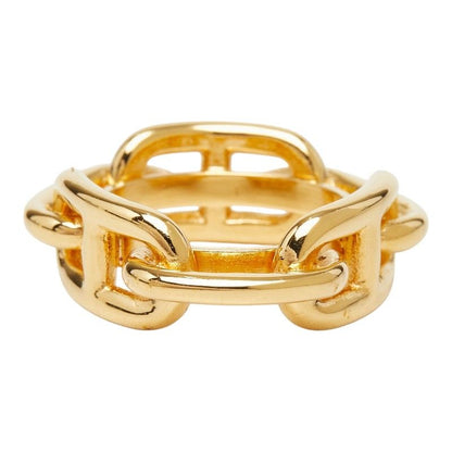 Hermes Chaine D'ancre Legato Scarf Ring Gold Plated — view 4