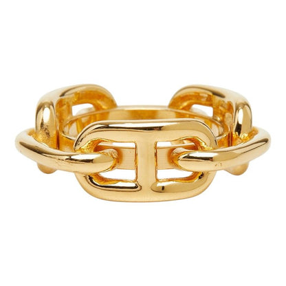 Hermes Chaine D'ancre Legato Scarf Ring Gold Plated — view 2