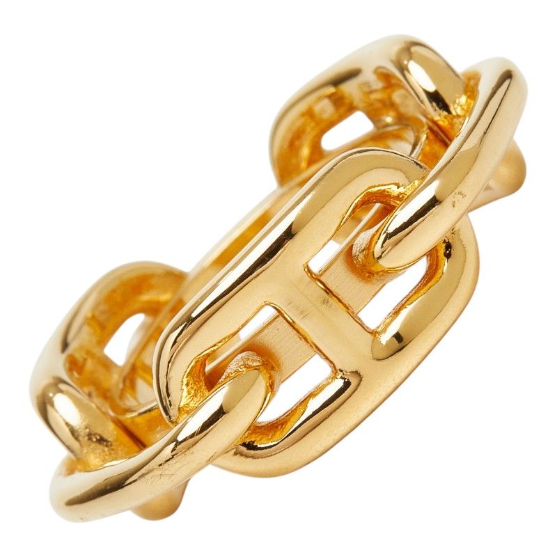 Hermes Chaine D'ancre Legato Scarf Ring Gold Plated