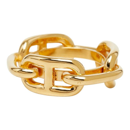 Hermes Chaine D'ancre Legato Scarf Ring Gold Plated — view 3