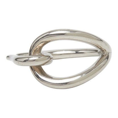 Hermes Jumbo Scarf Ring Silver Plated — view 2