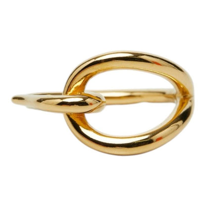 Hermes Jumbo Scarf Ring Gold Plated