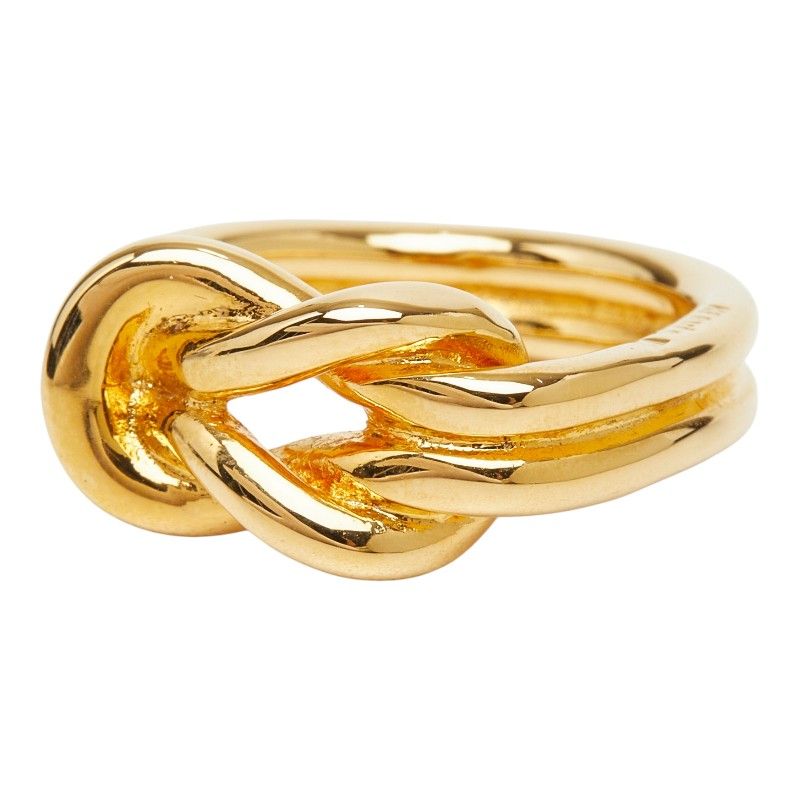 Hermes Head Scarf Ring Gold Plated — view 3