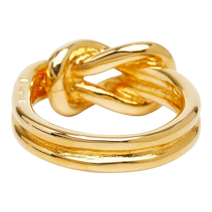 Hermes Head Scarf Ring Gold Plated — view 4