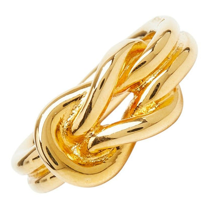 Hermes Head Scarf Ring Gold Plated