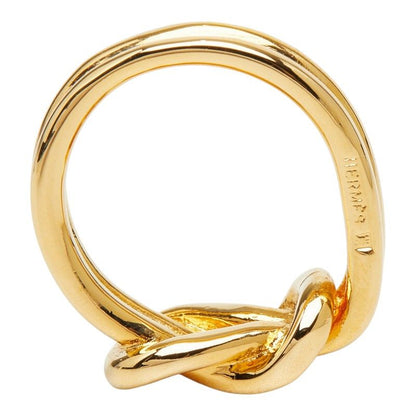 Hermes Head Scarf Ring Gold Plated — view 5