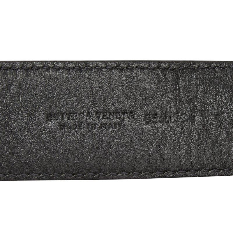 Bottega Veneta Intrecciato Belt 95 33 Black Leather — view 8