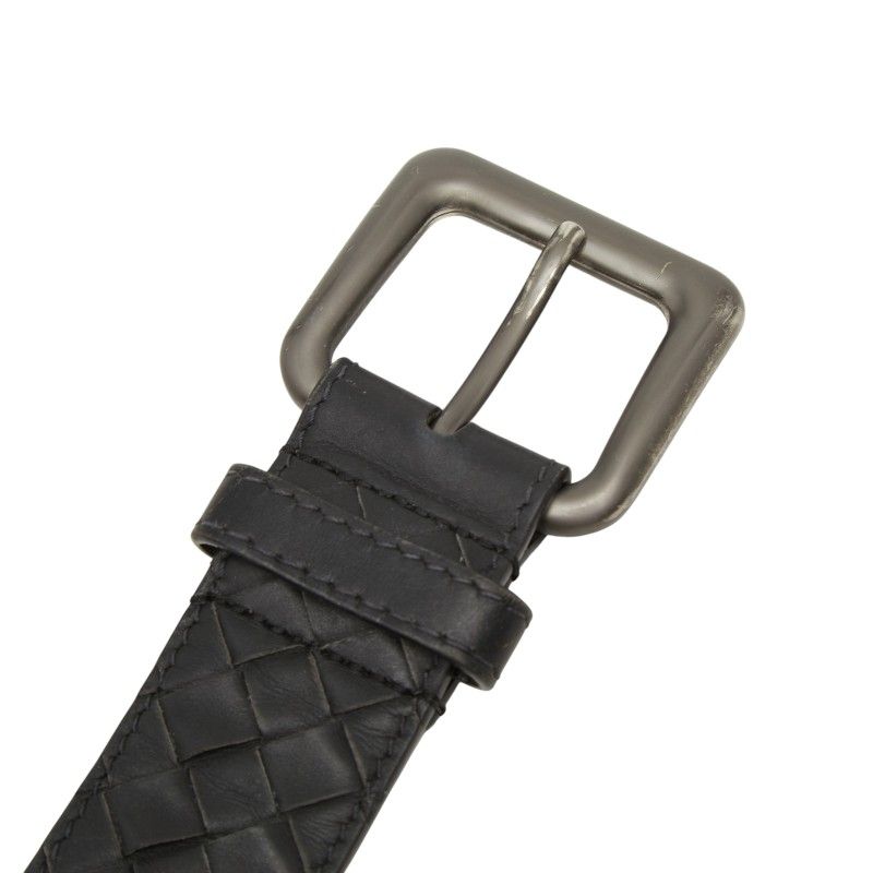 Bottega Veneta Intrecciato Belt 95 33 Black Leather — view 5