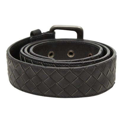 Bottega Veneta Intrecciato Belt 95 33 Black Leather — view 3