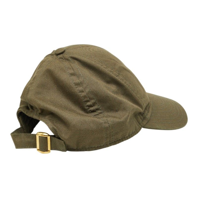 Celine Triomphe Logo Baseball Cap M Khaki Cotton Polyester — view 5