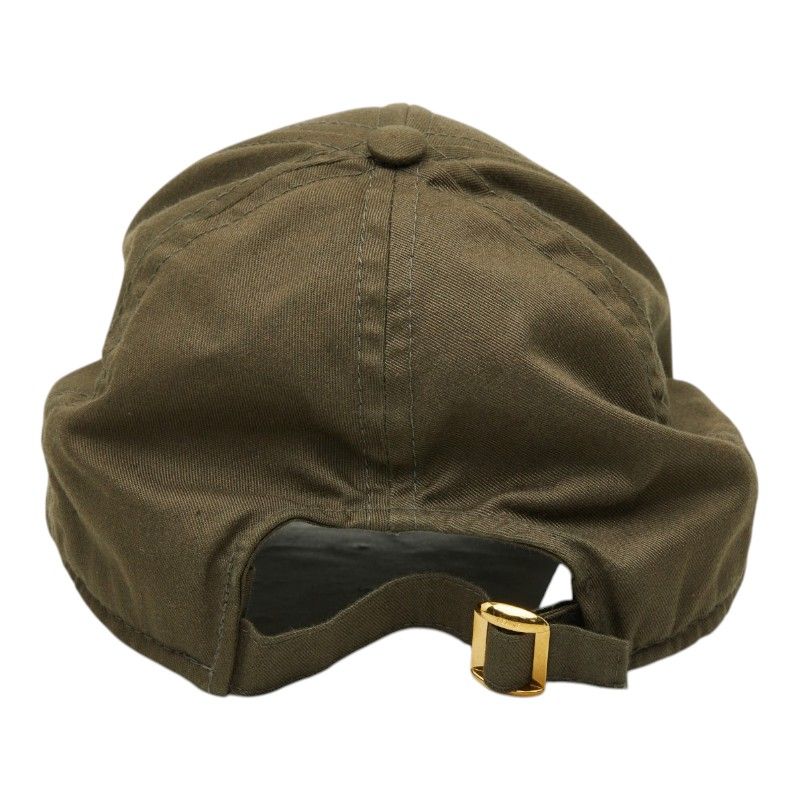 Celine Triomphe Logo Baseball Cap M Khaki Cotton Polyester — view 3