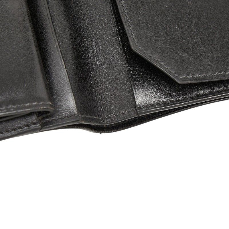 Hermes Bearn Compact Bifold Wallet Black Calf — view 8