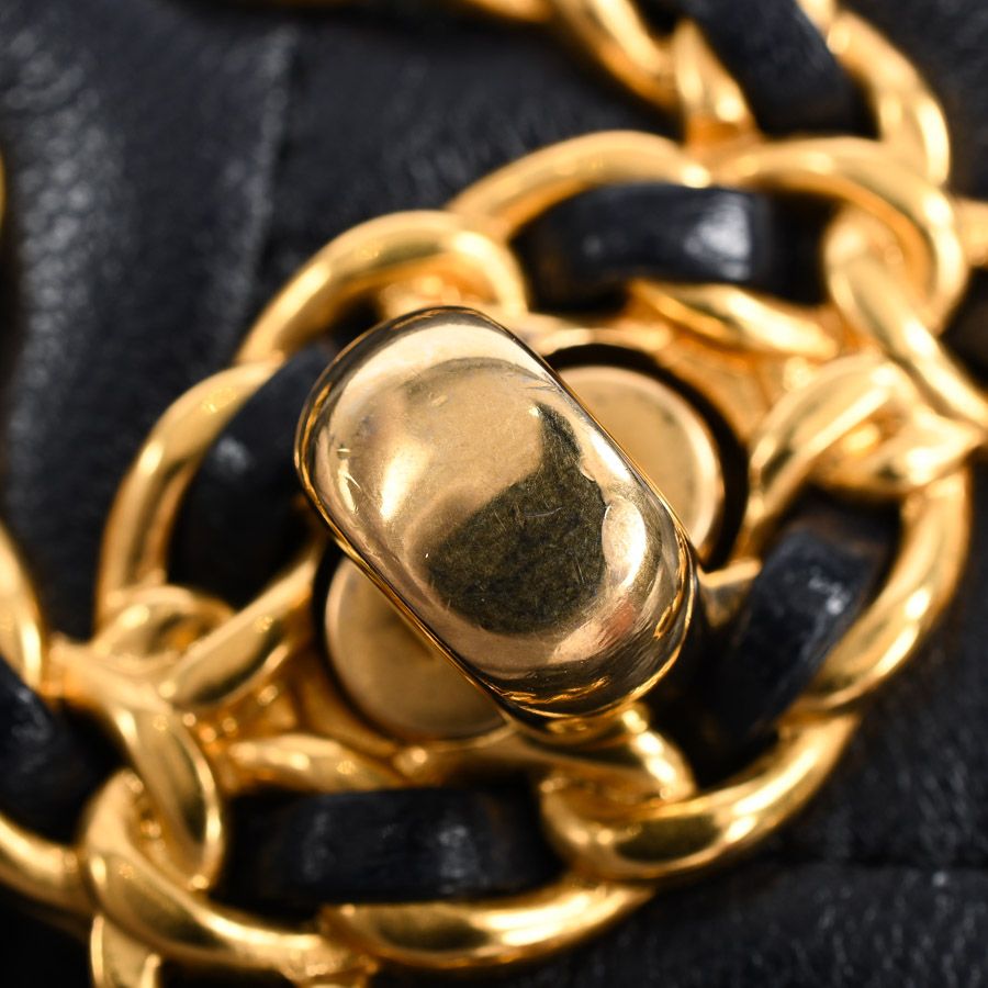 Chanel Bag Handbag Navy — view 7