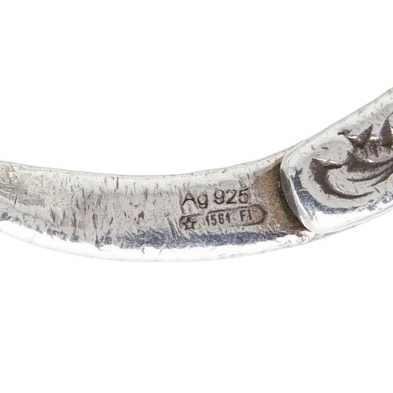 Gucci Interlocking Key Ring Key Holder Charm Silver — view 3