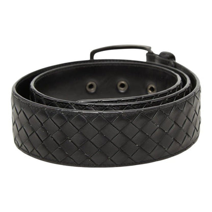 Bottega Veneta Intrecciato Belt 95 38 Black Leather — view 3