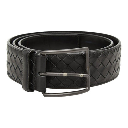 Bottega Veneta Intrecciato Belt 95 38 Black Leather