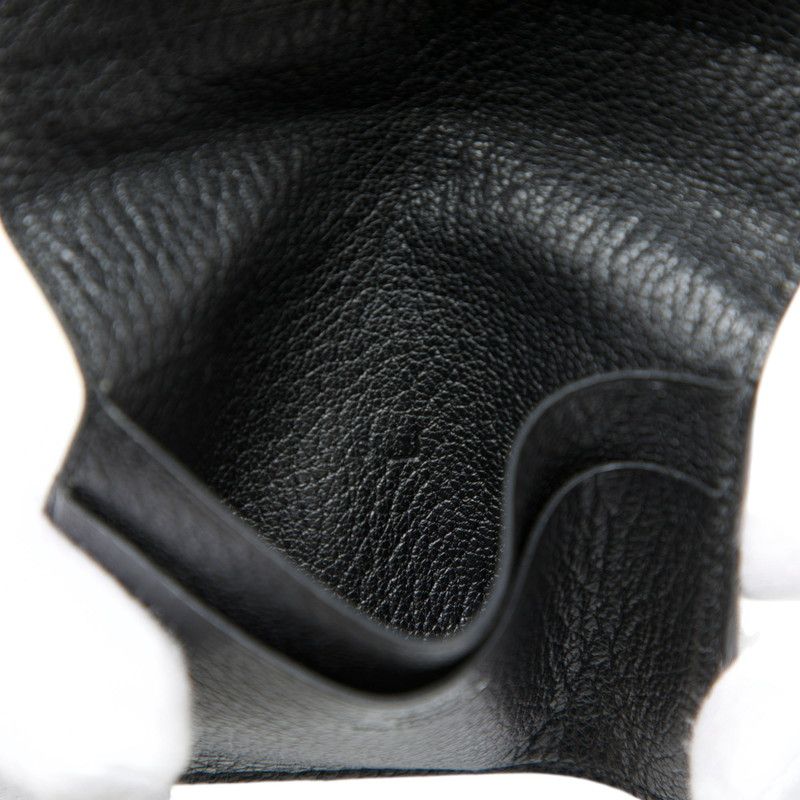 Hermes Evelyne Card Case Black Chevre — view 6