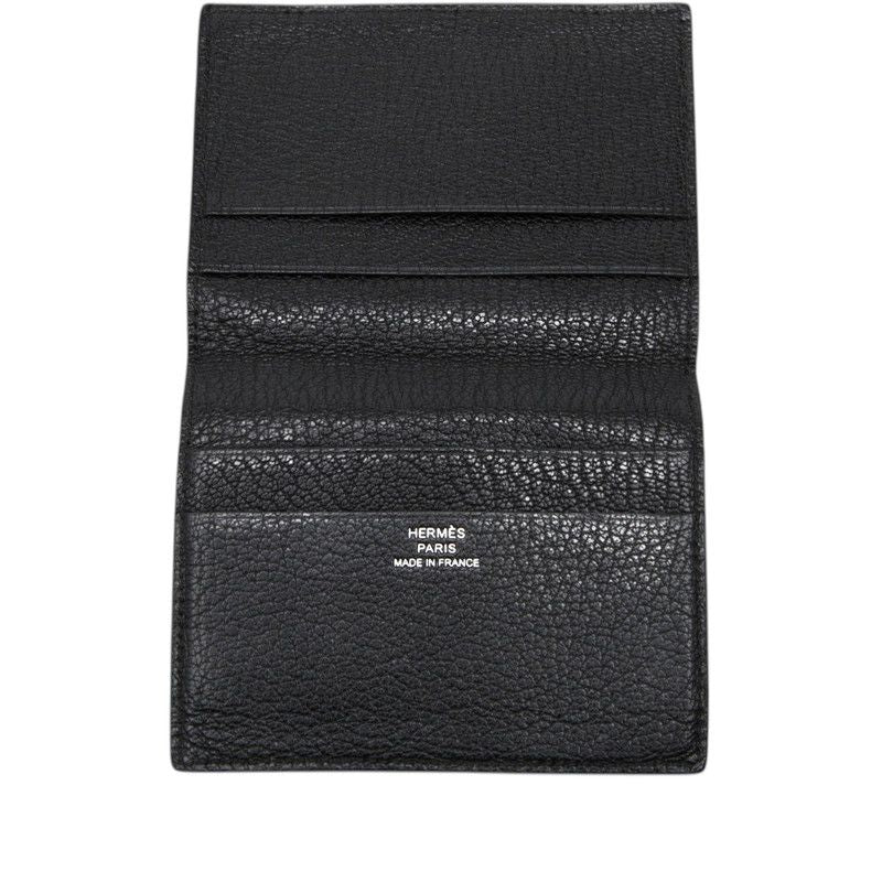 Hermes Evelyne Card Case Black Chevre — view 4