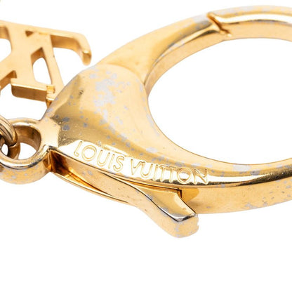 Louis Vuitton Monogram Flower Ivy Bag Charm Key Holder Gold Plated — view 3