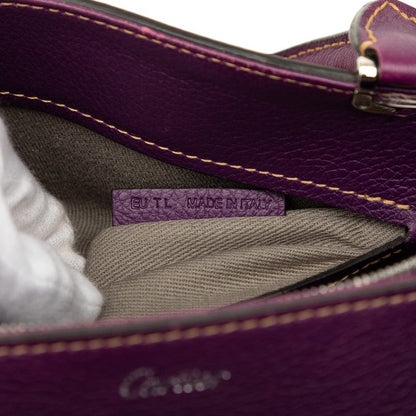 Cartier C de Cartier 2-Way Shoulder Bag Purple Leather — view 7