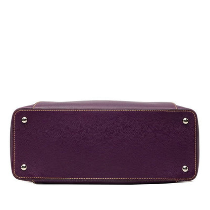 Cartier C de Cartier 2-Way Shoulder Bag Purple Leather — view 3