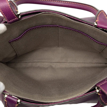Cartier C de Cartier 2-Way Shoulder Bag Purple Leather — view 4