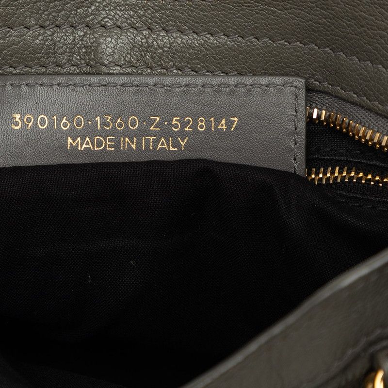 Balenciaga Classic Metal Edge Mini City 2-Way Shoulder Bag Gray Leather — view 6