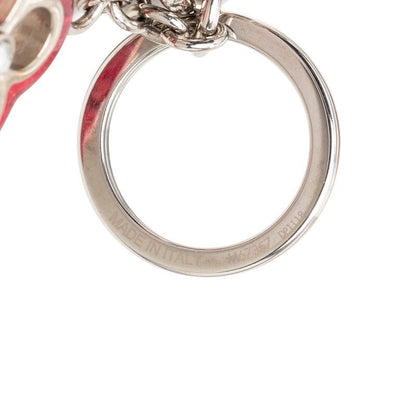 Louis Vuitton Porte Cles Color Line Strass Charm Key Holder Key Ring Silver — view 4