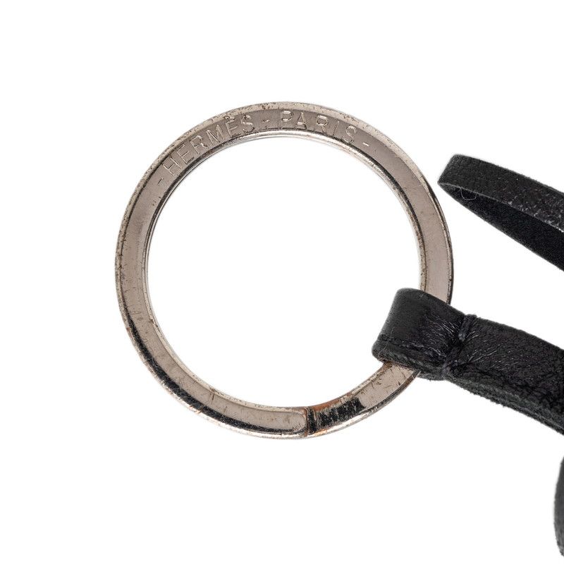 Hermes Carmen Bag Charm Key Holder Black Agnomiro — view 4