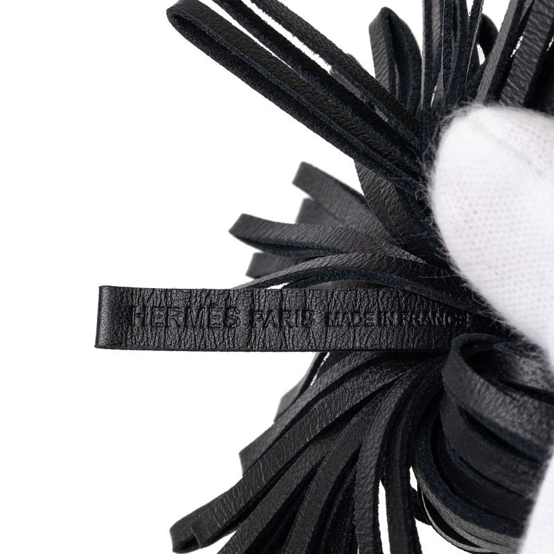 Hermes Carmen Bag Charm Key Holder Black Agnomiro — view 5