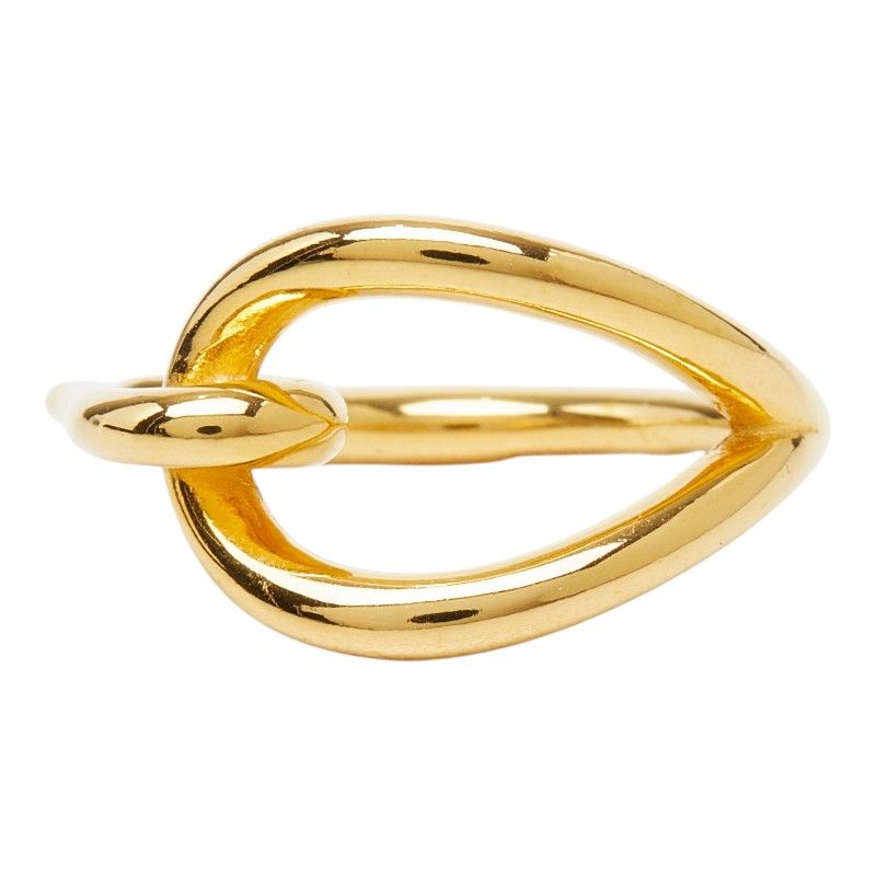 Hermes Jumbo Scarf Ring Gold Plated