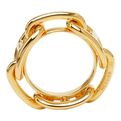 Hermes Chaine D'ancre Legato Scarf Ring Gold Plated — view 5
