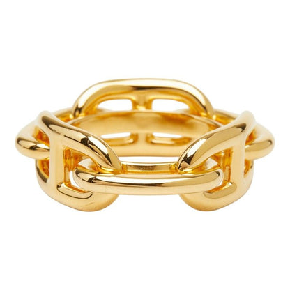 Hermes Chaine D'ancre Legato Scarf Ring Gold Plated — view 4