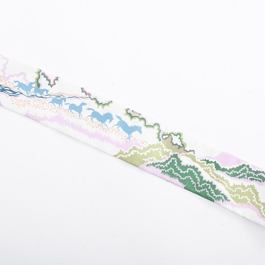 Hermes Scarf Twilly Scarves White — view 3