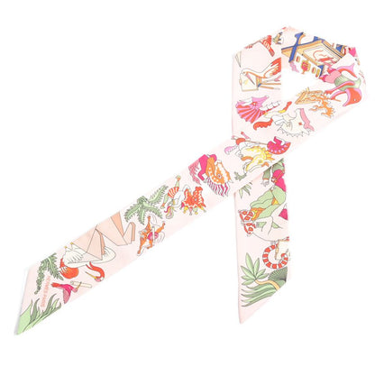 Hermes Scarf Twilly Scarves Pink