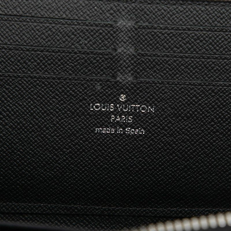 Louis Vuitton Epi Zippy Dragonne L-shaped Zipper Wallet Noir Black Leather — view 5
