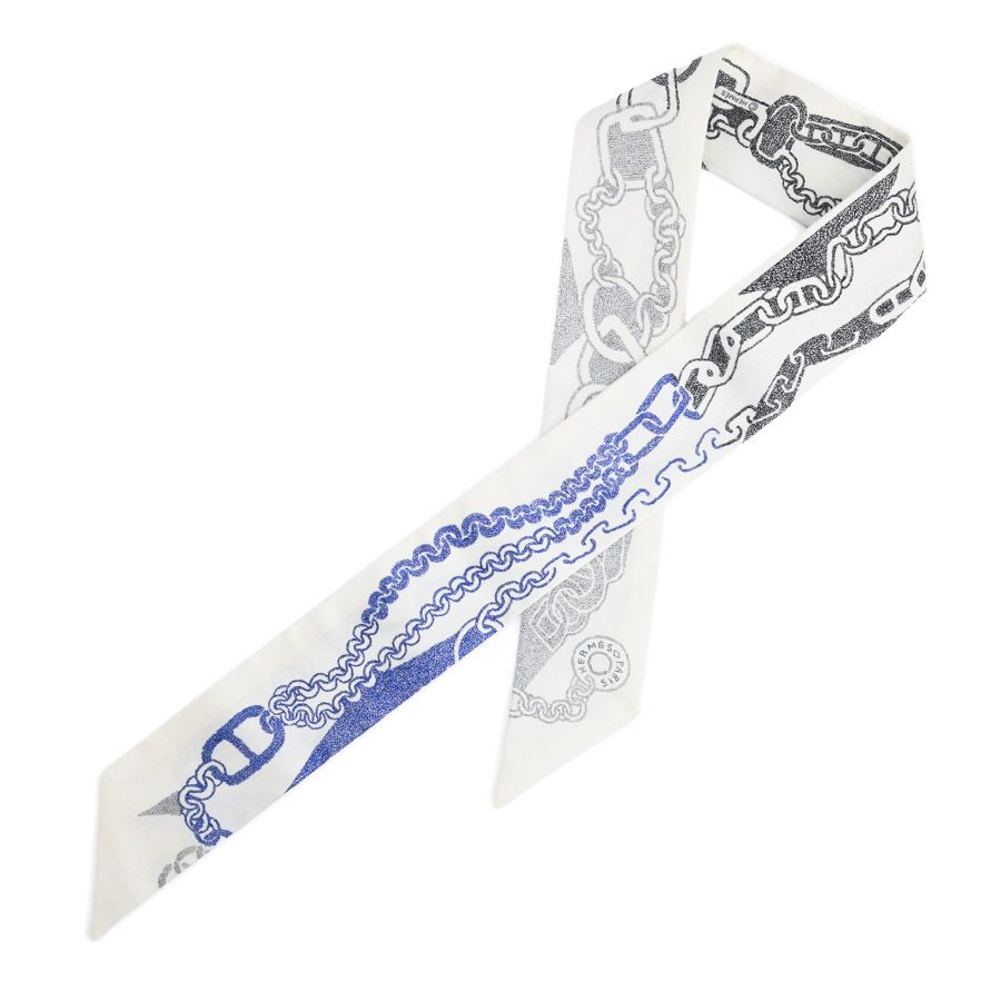 Hermes Scarf Twilly Scarves White