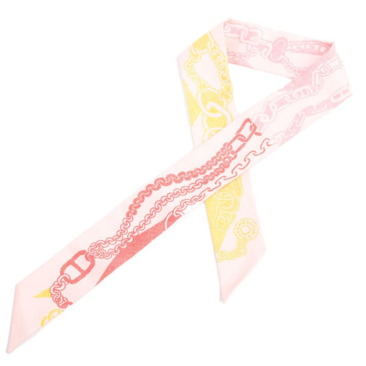 Hermes Scarf Twilly Scarves Pink