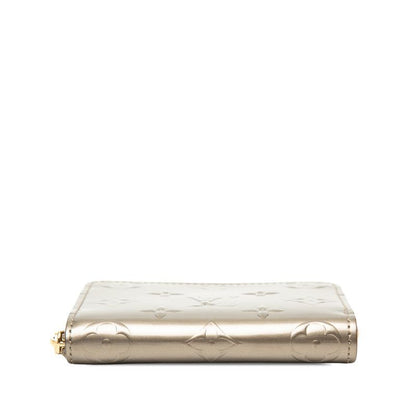 Louis Vuitton Monogram Vernis Zippy Coin Purse Chien Pergne Metallisee Gray — view 3