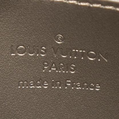 Louis Vuitton Monogram Vernis Zippy Coin Purse Chien Pergne Metallisee Gray — view 5