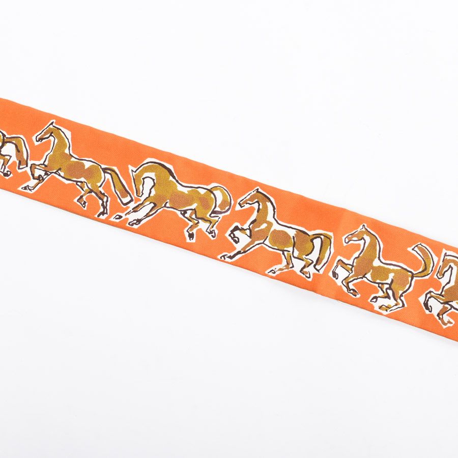 Hermes Scarf Twilly Scarves Orange — view 2