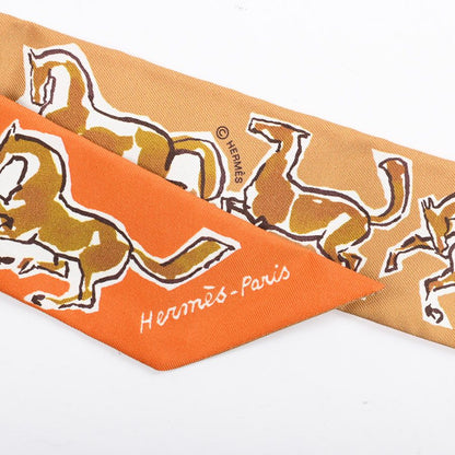 Hermes Scarf Twilly Scarves Orange — view 4