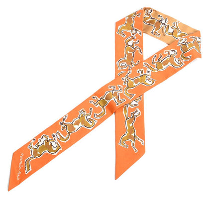 Hermes Scarf Twilly Scarves Orange
