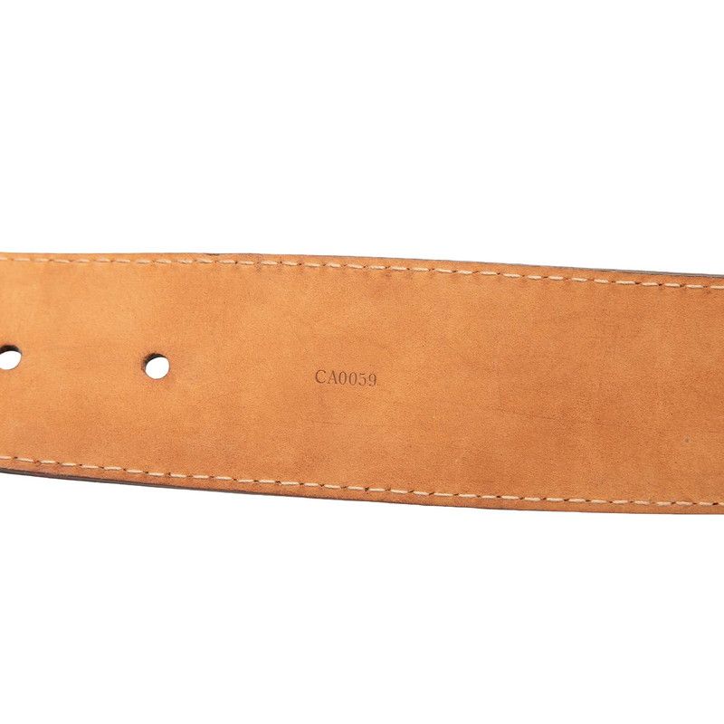Louis Vuitton Monogram Ceinture Initial Belt 100 40 Brown Gold — view 6