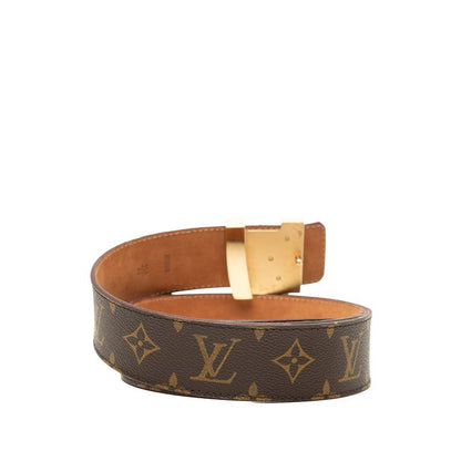 Louis Vuitton Monogram Ceinture Initial Belt 100 40 Brown Gold — view 3