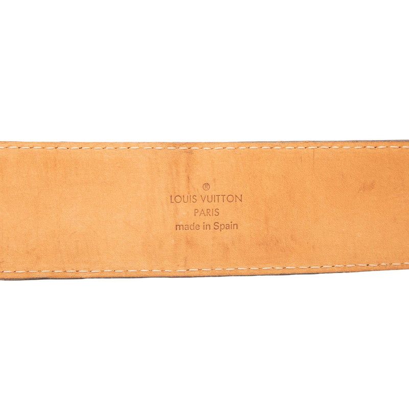 Louis Vuitton Monogram Ceinture Initial Belt 100 40 Brown Gold — view 5